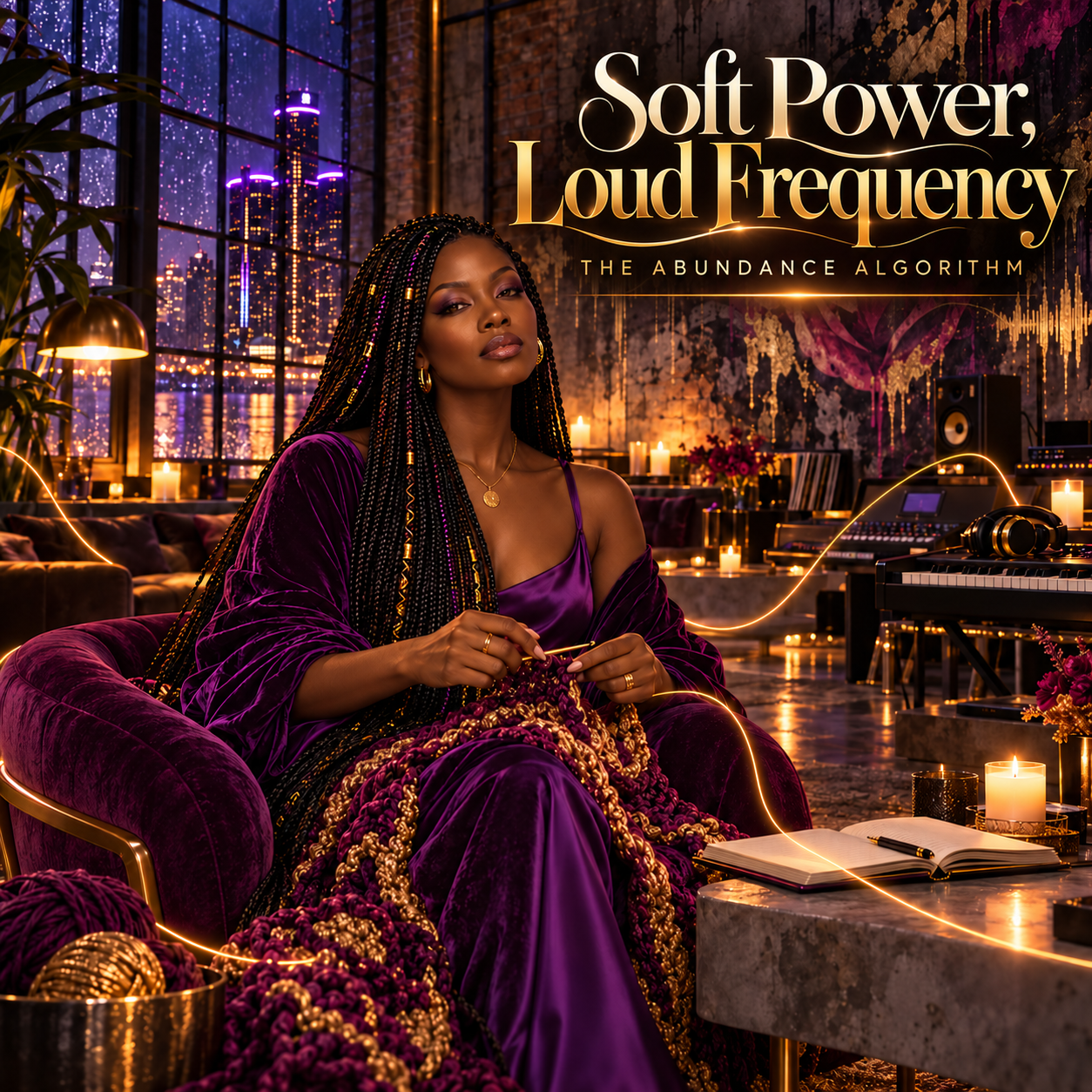 Soft Power, Loud Frequency album cover by The Abundance Algorithm